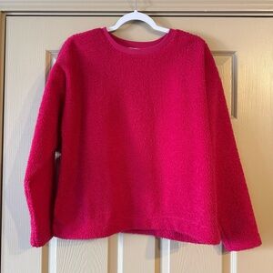 LOFT - Hot Pink Sherpa Sweatshirt